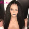 Natürliche Farbe volle Spitze verworrene gerade Spitze Fronthaar Yaki Perücken für schwarze Frauen Haarperücken 180% hohe Dichte gute Qualität