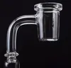 Banger conico Chiodo al quarzo Trasparente Bordo del cerchio Ciotola 10mm 14mm 18mm Femmina Maschio Bong in vetro Domeless Bangers Nails Dab Rig Bong in vetro