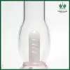 Bongo cor-de-rosa reciclagem de Dab Fumar Bong Hookah 9 polegadas Altura difusa Downstem Perc 14mm Bolha de vidro da junta feminina