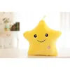 35CM Creative Toy Luminous Pillow Soft Stuffed Plush Glowing Colorful Stars Cushion Led Light Toys Gift For Kids Children Girls