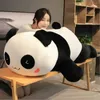 Super zachte panda pop knuffel gigantische cartoon knuffel bear poppen slaapkussen voor kinderen baby cadeau deco 51inch 130cm dy50799