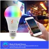 Smart WiFi LED-lamp Werk met Amazon Alexa Google Home RGB + Warm Light + White Light E27 7W AC85-265V LED Lamp Light