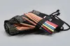 Pencil Bags Large Cute Leaf For Girls Boys Pen Bag Stationery Pouch Canvas School Case 24/36/48/72 Holes Roll Pencilcase1