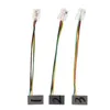 RJ9 Mlae to DC 3.5mm Adapter with 3pcs RJ9 MF Wire for PC Headphone Vopi Telephone Black