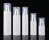 100pcs Vacuum Bottle 15ml/30ml/50/80/100ml white Airless Container Pump Cosmetic Lotion Cream Toiletries refillable bottle SN153