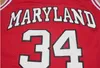 College 34 Len Bias Jersey Men Basketball University 1985 Maryland Terps Jerseys Team Red Yellow White Away Sport Stitched Shirts
