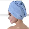 6025 cm mikrofiber efter dusch hårtorkning wrap womens flickor ladys handduk snabbt torrt hår hatt mössa turban huvud wrap badverktyg7214005