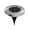 Lumières d'inondation solaires Lumière au sol 16 LED Éclairage extérieur LED Lumières de pont de voie de jardin étanches avec lampe pour charge de pelouse d'allée de cour à la maison