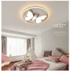 Lámparas de araña led modernas para habitación de bebé, luces para el hogar para niños, dormitorio, niñas, iluminación para niños, lámpara de araña blanca rosa