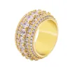 New Gold Silver Colors Ice Out CZ Rings For Men Women Fashion Bling Hiphop Jewelry Pop Hip Hop Zircon Ring3296132