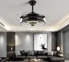 New High Quality Modern Invisible Fan lights Leaf Led Ceiling Fans 110v 220v Wireless control ceiling fan light 42inch MYY