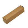 50 teile/los 2*2*8,5 cm Braun Kraft Papier Boxen Hochzeit Kleine DIY Geschenk Verpackung Papier Box Lippenstift paket Pappe Boxen