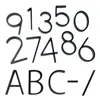 125mm Numéro de maison flottant Lettres Grande porte moderne Alphabet Décoration extérieure 5 en chiffres noirs Plaque d'adresse Dash Slash Signe 239S