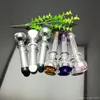 Colorido côncavo único vidro de vidro potenciômetro atacado bongs bongs petróleo tubulações de água tubulações plataformas fumar