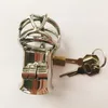 Nuovo arrivo PA Lock Maschio Chastity Cage Dispositivo di castità in acciaio inossidabile Giocattoli del sesso per uomini Bondage Cintura di castità