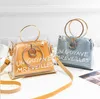 Модная роскошная сумка-портфель женская сумка прозрачное желе прозрачная сумка из ПВХ сумка конфетного цвета дизайнерская сумка Bolsa женская сумка через плечо # D251