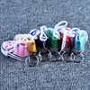 Mode Mini 3D Sneaker Porte-clés Toile Chaussures Porte-clés Chaussure De Tennis Mandrins Porte-clés Party Favors 7.5 * 7.5 * 3.5 cm Mix Couleur XD20893