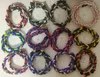 En gros 400PCS / Lot Mix 12 designs Baseball Sports Titanium 3 Corde Tressé GE Collier RT097