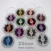 25mm Ciglia 5D Visone Ciglia spesse Incrociate Cruelty Free Volume Ciglia di visone Morbide Grandi drammatiche Ciglia complete Strumento per il trucco All'ingrosso