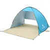 190T Zilver-gecoate automatische camping tent schip van RU strand tent 2 personen tent instant pop-up open anti uv luifel tenten outdoor sunshelter