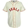 San Francisco Seals 1938 Road Jersey 100% costurado logotipos bordados Vintage Baseball Jerseys personalizados qualquer nome qualquer número frete grátis