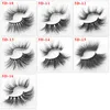 5d 25mm Nerzer False Wimpern natürliche lange dicke weiche Flügelwimpern Make -up für Augen handgefertigt farblich gefälschter Eyelash Hha3865687310