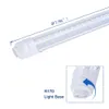 65 واط R17D أدى أنبوب T8 8ft led t8 لمبة ضوء 45W 96 '' 8 القدم ضوء v شكل صف مزدوج 65W R17D الصمام أنبوب