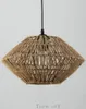 Hängsmycke Lampor Inomhusbelysning Retro Hemp Rope Chandelier E27 Högkvalitativ Ljus Amerikansk Land Style Lighting Myy