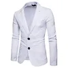 Marque Blazer hommes Costume 2018 hommes Blazer Veste Style coréen mode deux boutons coton Slim Fit Blazers Costume Veste Homme XXL