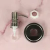 Silver Hand Soap Lotion Dispenser Pump Stainless Steel Mason Jar Countertop Soap Hotel Bathroom Accessory Household Tool