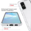 TPU + PC + Akryl Frame Bumper Transparenta Clear Case Fodral för Samsung Galaxy S20 Ultra S10 Plus Not 10 Lite S10e 5g Shock Freof Cover