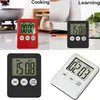 LED Digital Kitchen Timer 7 Colors Cooking Count Up Countdown Clock Magnet Alarm Electronic Cooking Tools OOA6532