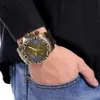 Temeite Mens Watches Top Brand Bronzed Style rostfritt stål Män tittar på Casual Quartz Watches Reloj Hombre 2018284T