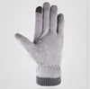 Fashion- winter warm plus velvet thick touch screen finger gloves