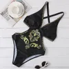 High Quality One Piece Bikini Swimwear Women 2020 Sexy V Neck Print Swimsuit Female Summer New Backless Bathing Suit Brazilian Biquini