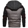 Chaqueta de invierno Hombres Templado Cálido Parkas Casual Outwear Cuello con capucha Chaquetas y abrigos Hombre Marca Ropa Tamaño S-2XL