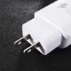 Caricabatterie a ricarica rapida QC2.0 5V 2A, normativa europea, testina di ricarica rapida USB universale US EU per: Iphone8 Plus X Samsung S8 + S9 +