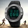 Skmei New Mensスポーツウォッチ歩数計カロリー防水デジタル時計ファッション電子腕時計Reloj Hombre