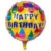 Birthday Party Ballons Aluminum film balloons inflatable happy birthday balloons Birthday kids toy supplies 30 Designs 18 Inch DHW2006164