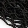 VMAE Boho Goddess Locs Synthetic Straight 1B BUG 12 Zoll Faux Locs 18 Crochet Flechthaar Europa Vereinigte Staaten Schwarzes gewebtes Haar