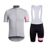 Rapha Fietsen Korte Mouw Jersey Bib Shorts Sets Zomer Heren Sport Outdoor Sportkleding Ademend Racing Bike Kleding Y21032205