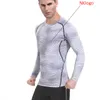 NOVO 2019 outono inverno esporte GINÁSTICO magro manga comprida ciclismo corrida corrida camuflagem t shirt homens