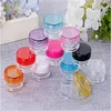 3g 5g Plastic Pot Jar Empty Cosmetic Sample Bottles Container Protable Travel Refillable Small Packaging Bottle Cases