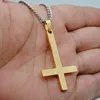 Ze stali nierdzewnej Posrebrzane Cross Cross Charms Dla Kobiet Mężczyźni Naszyjniki Biżuteria Party Akcesoria Mody