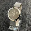 Popular Watches women men Unisex Lovers' Steel Metal Band quartz wrist watch C2140-3