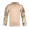 Multicam Uniform Long Sleeve T Shirt Men Camouflage Army Combat Shirt Paintball Clothes Tactical5233342