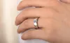 Alta qualidade clássico masculino meninos prata esterlina s925 cz diamante anéis de noivado de casamento anillo feminino meninas amantes anéis340t