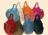String Shopping Bag Réutilisable Supermarket Grocery Bag Shopping Tote Mesh Net Woven Cotton Fruit Bag SN2160