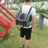 Waterproof Nylon Stripe Pattern Net Dog Pet Carrying Handbag Large Capacity portable Outdoor Hiking Tote Handle Bags