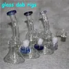 Cookahs Glass Bong Dab Water Water Pubs 7.4 "Высокий кварцевый Banger Perc Pink Bongs Heady Mini трубы Wax Oxhance Oil Mell Bubbler